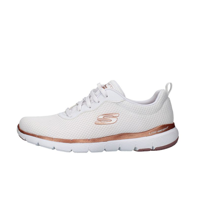 Sneaker Donna SKECHERS in mesh atletico traspirante - 149303/WTRG WHITE/ROSE GOLD