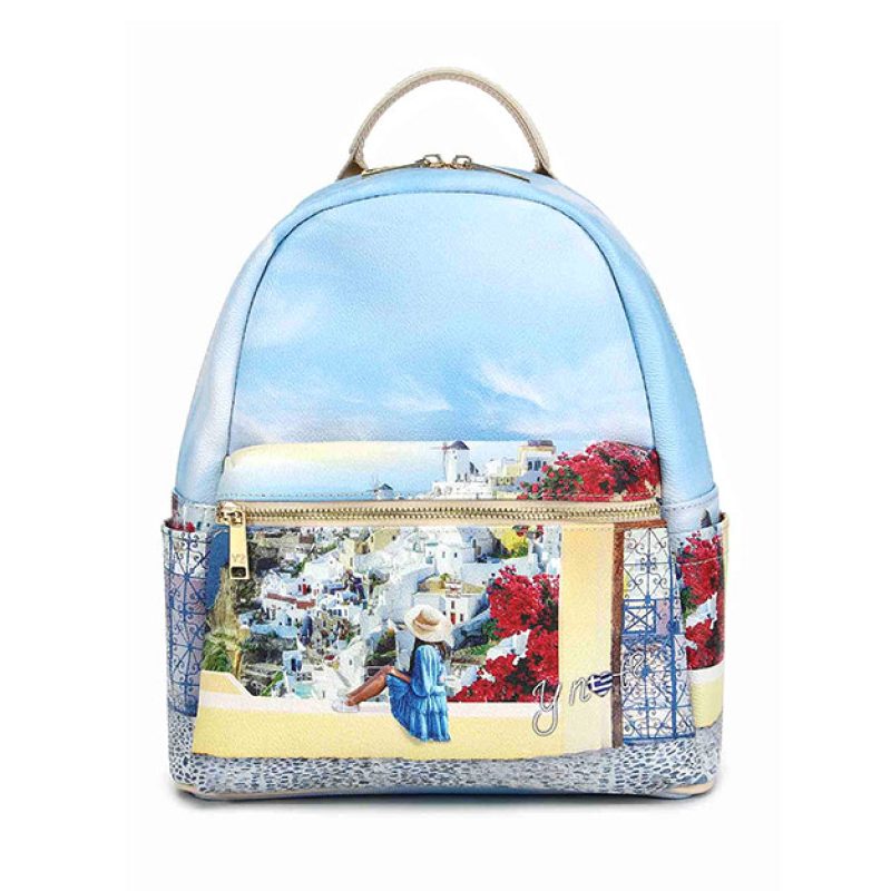 Zaino Donna YNOT in goffrato - YES-380S5 GREEK SUMMER