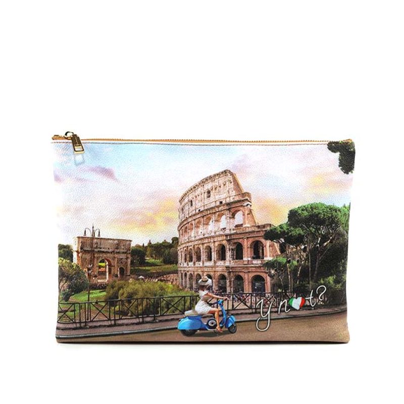 Pochette Donna YNOT? in goffrato - YES-605S2 ROMA SCOOTER