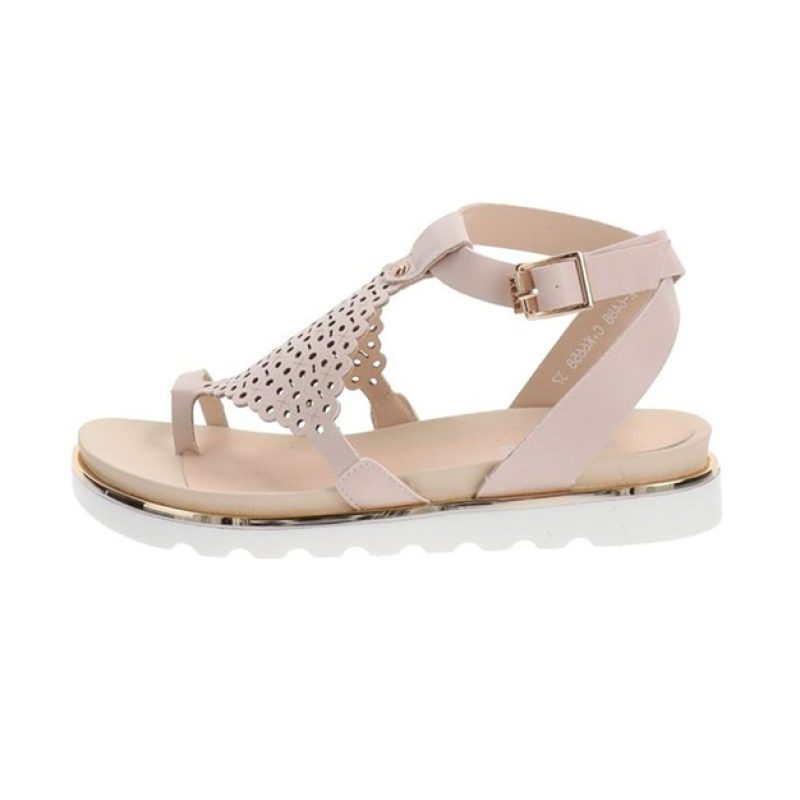 Sandalo Infradito Donna in pelle ed ecopelle - K-6488 OLD PINK