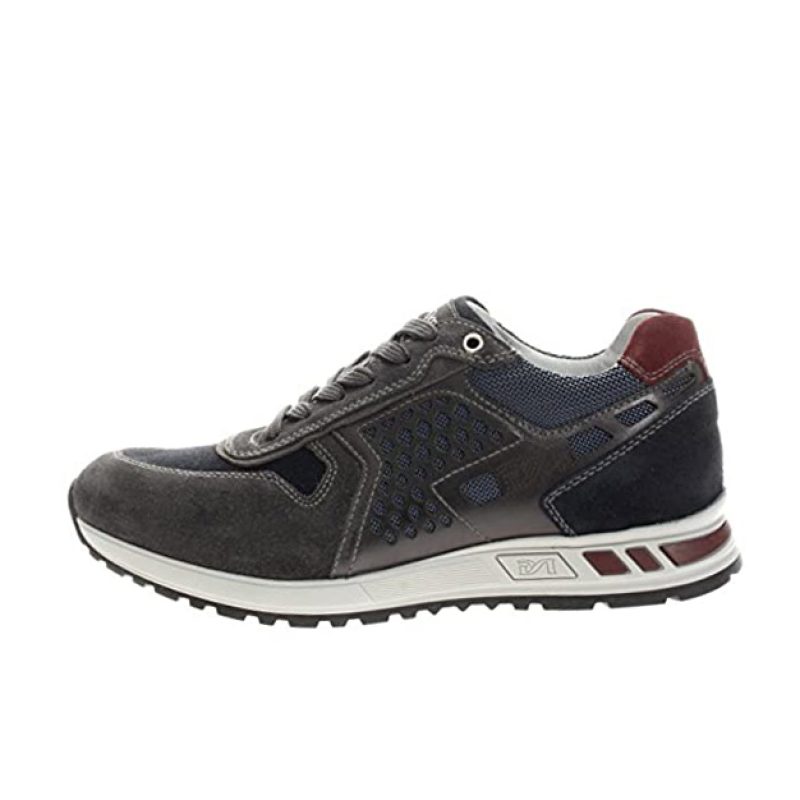 Sneaker Uomo Nero Giardini in camoscio e tessuto - A705341U/137