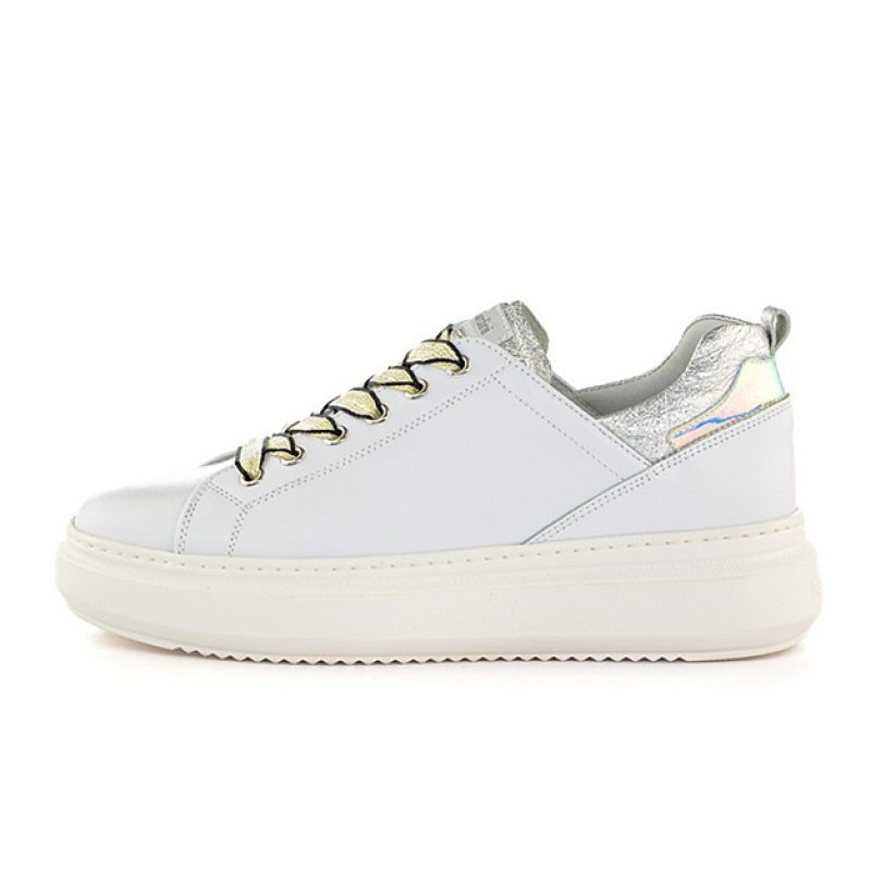 Sneaker Donna NERO GIARDINI in pelle - E115262D/707 BIANCO