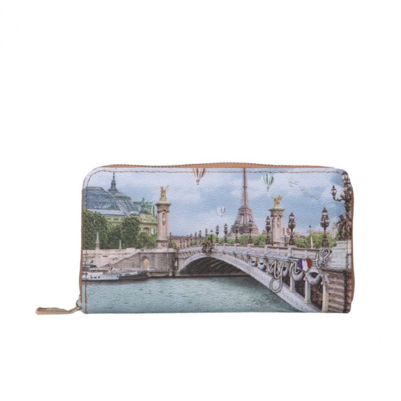 Portafogli Donna YNOT? in goffrato - YES-361S2 PARIS BRIDGE
