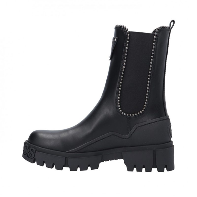 Tronchetto alto Donna GUESS in pelle - FL8NAHELE10 BLACK