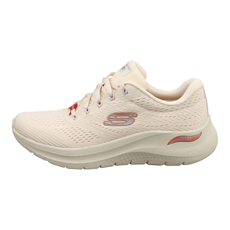 Sneaker Donna SKECHERS ARCH FIT 2.0 BIG LEAGUE in tessuto mesh ingegnerizzato - 150051/NTMT NATURAL/MULTI