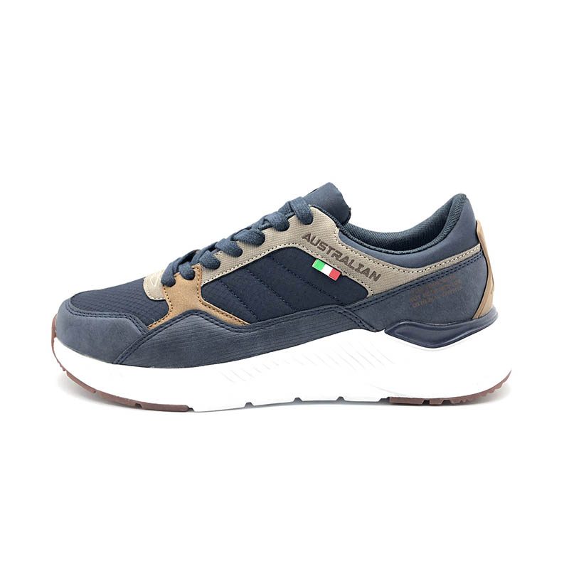 Sneaker Uomo in ecopelle, camoscio e tessuto tecnico