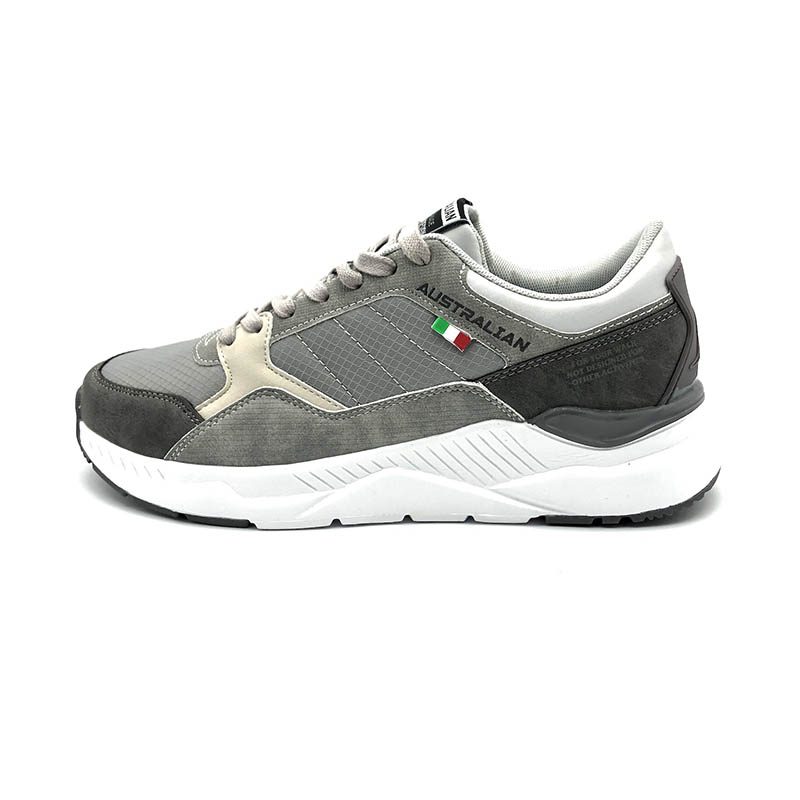 Sneaker Uomo in ecopelle, camoscio e tessuto tecnico