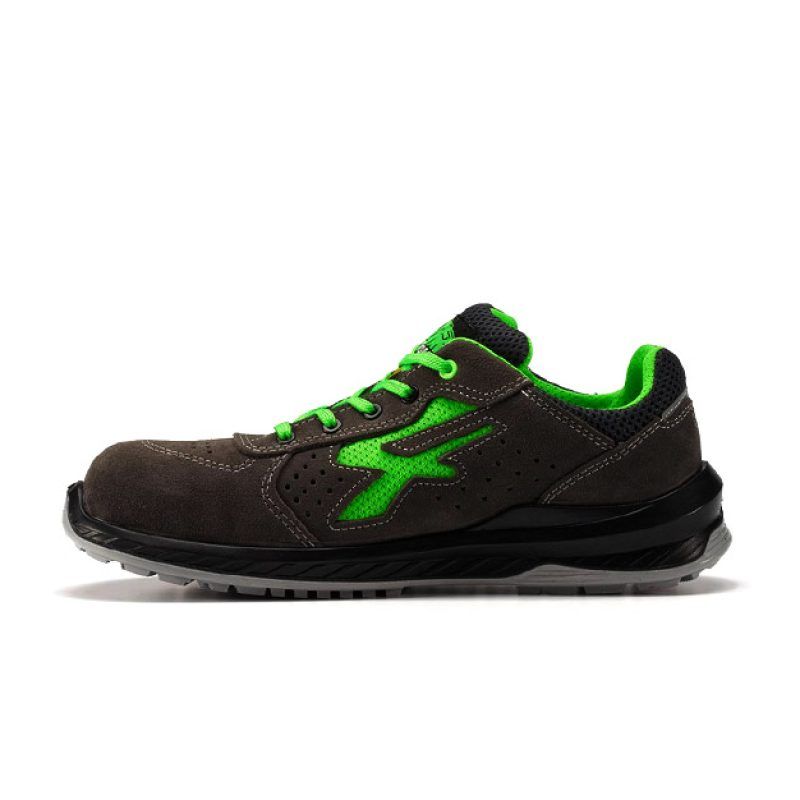 Scarpa da lavoro U-POWER RED INDUSTRY DENVER ESD S1P SRC - DENVER RI21086 GRIGIO SCURO/VERDE