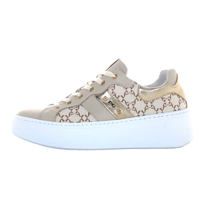 Sneaker Donna NERO GIARDINI in pelle - E513080D710 MILK