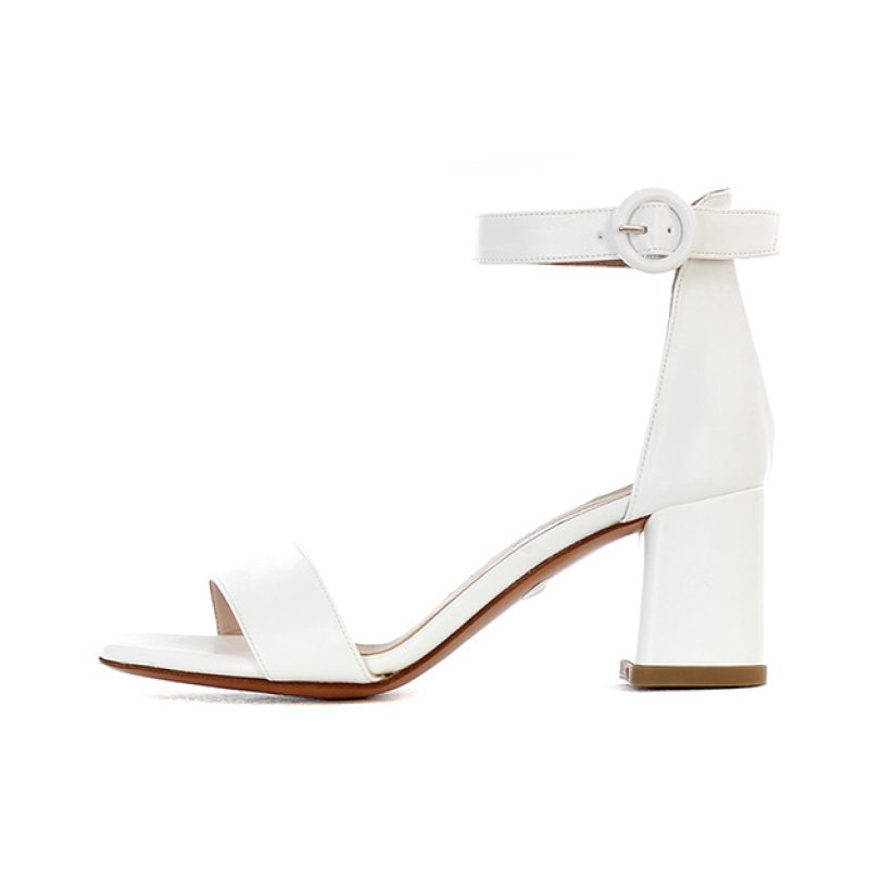 Sandalo Donna L'AMOUR BY ALBANO in pelle - 013 SOFT BIANCO