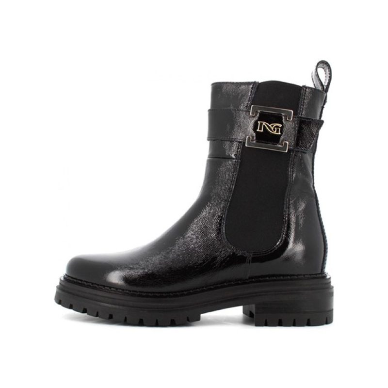 Stivaletto chelsea Donna in pelle verniciata
