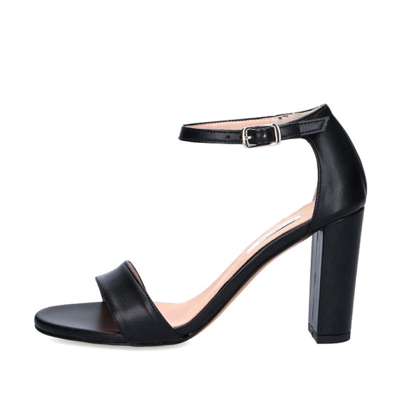 Sandalo Donna L'AMOUR BY ALBANO in pelle - 024 SOFT NERO