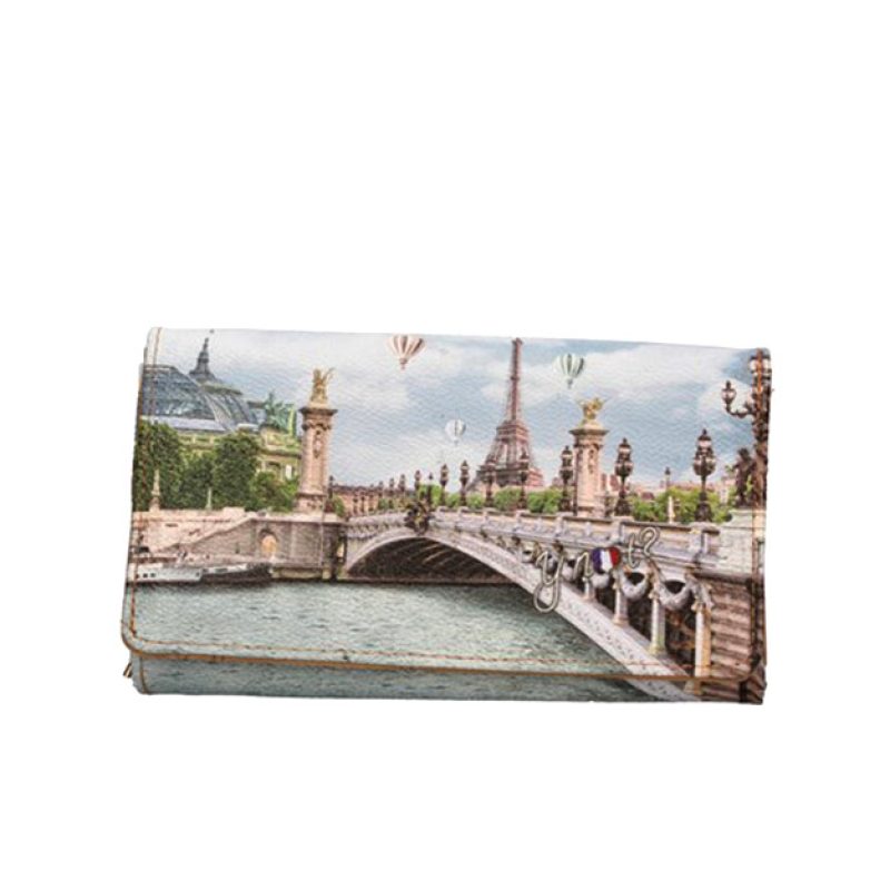 Portafogli Donna YNOT? in goffrato - YES-364S2 PARIS BRIDGE