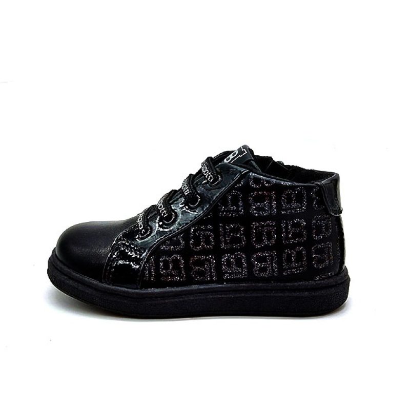 Sneaker alta Bimba Laura Biagiotti in ecopelle - 7670 BLACK