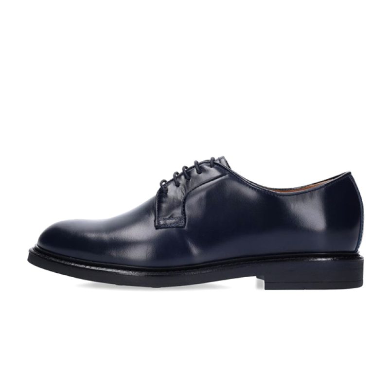 Stringata Uomo NERO GIARDINI in pelle - E302772UE/207 BLU