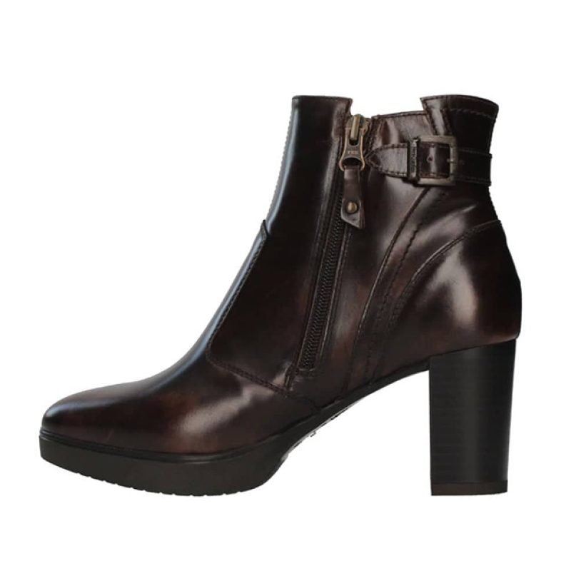Tronchetto Donna NERO GIARDINI in pelle - I205025D/300 TESTA DI MORO