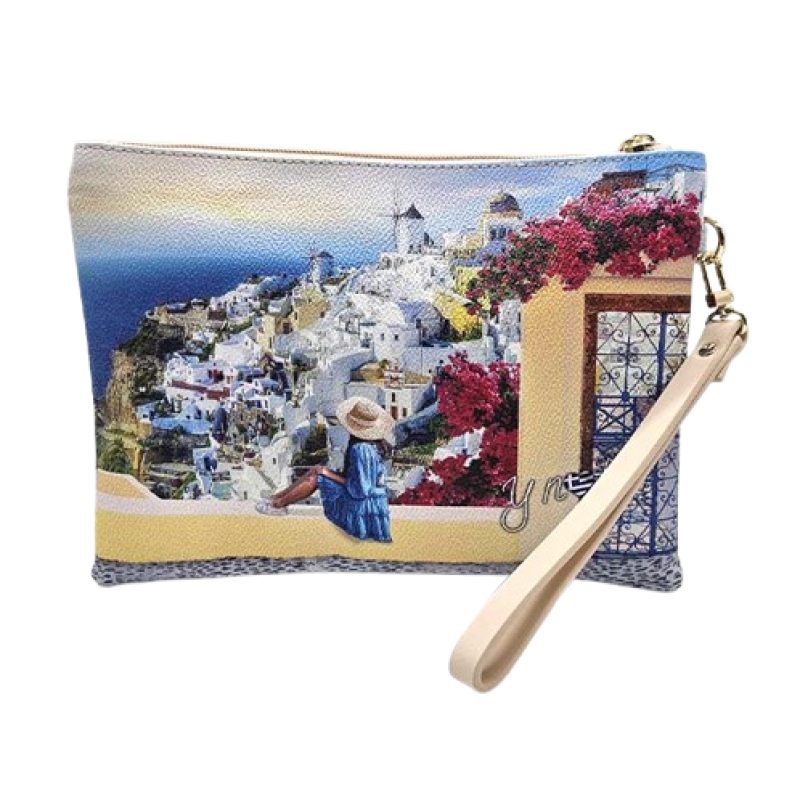 Pochette Donna YNOT in goffrato - YES-343S5 GREEK SUMMER