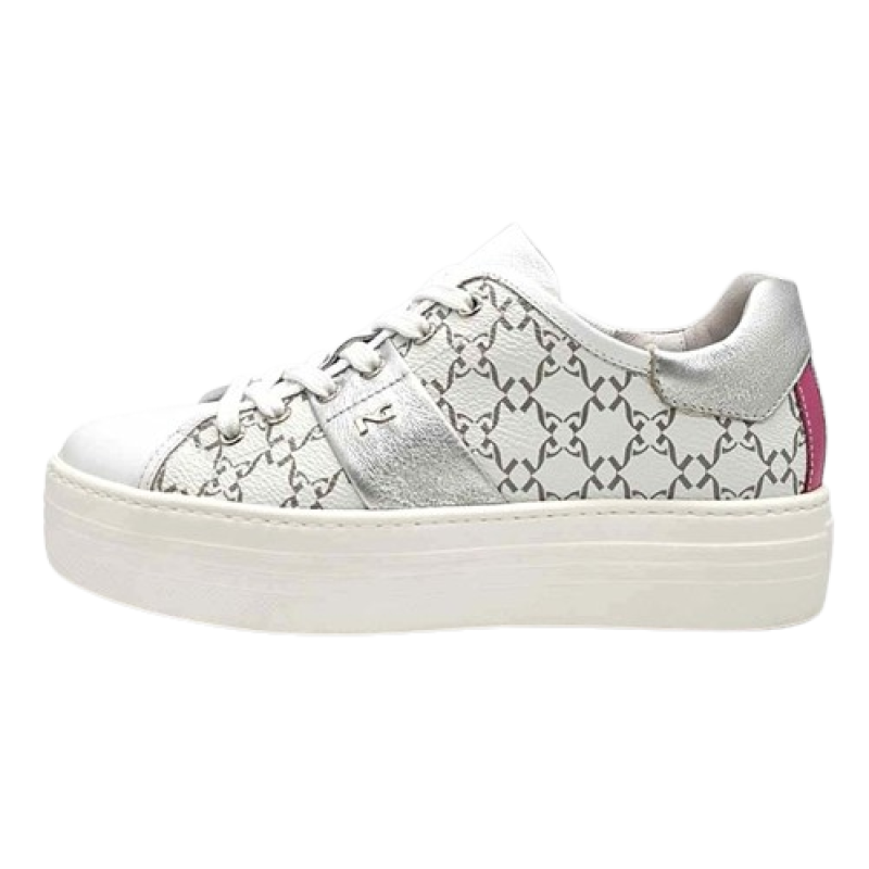 Sneaker Donna NERO GIARDINI in pelle - E409951D707 BIANCO