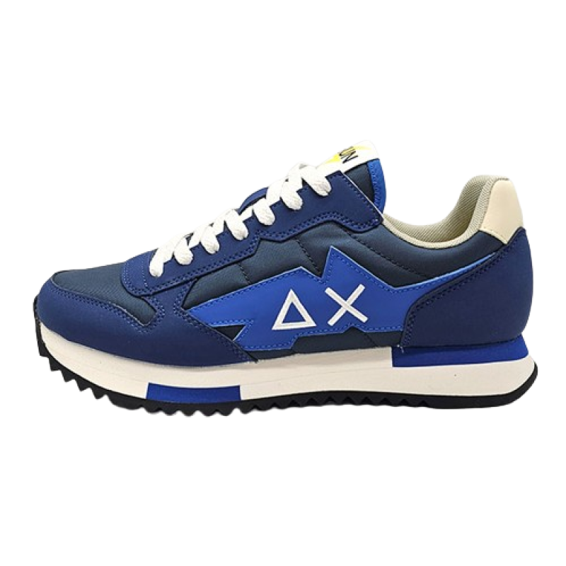 Sneaker Uomo SUN68 in tessuto e pelle - NIKI SOLID Z34120 NAVY BLUE