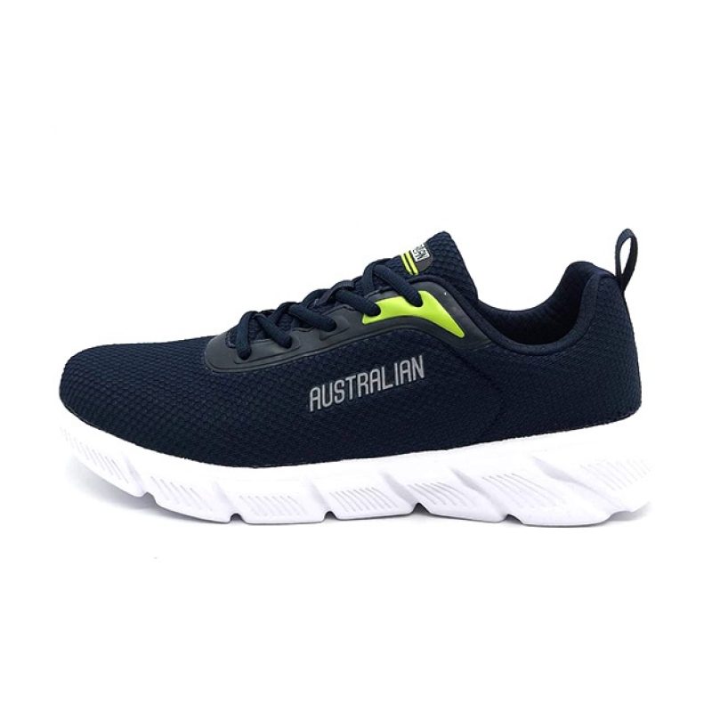 Sneaker Uomo AUSTRALIAN in tessuto traspirante - AM520 NAVY/GREEN