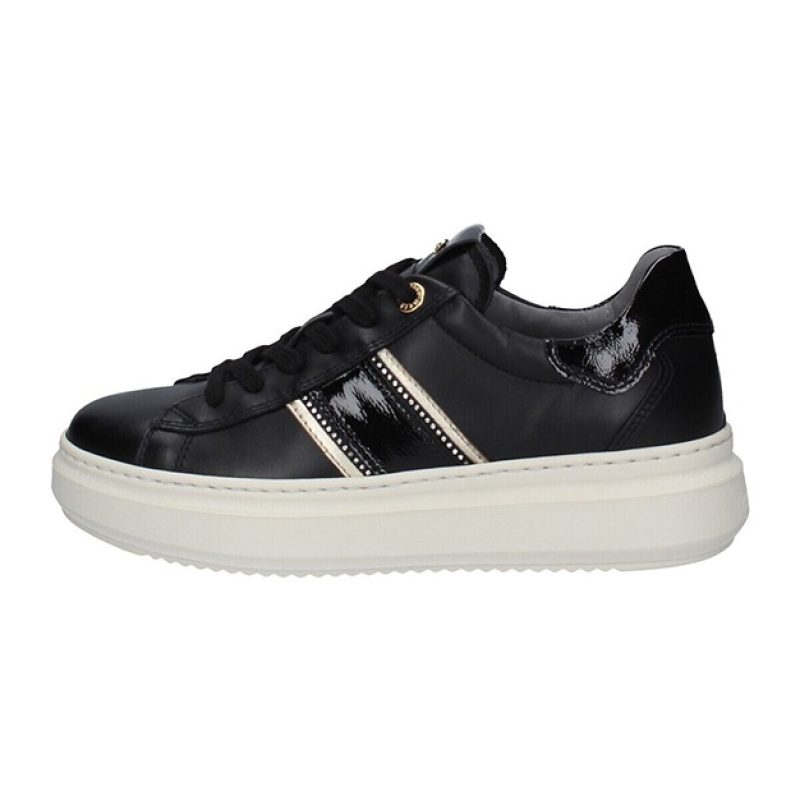 Sneaker Donna NERO GIARDINI in pelle - I308430D/100 NERO