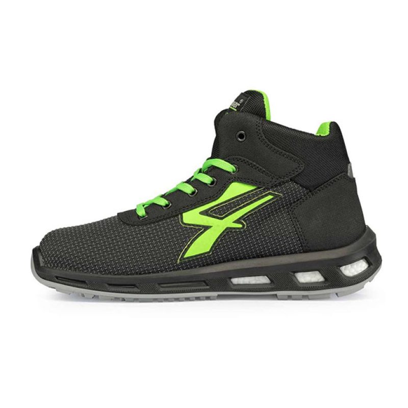 Scarpa da lavoro U-POWER RED LION HARD ESD S3 C1 SRC - HARD RL10356 NERO/VERDE