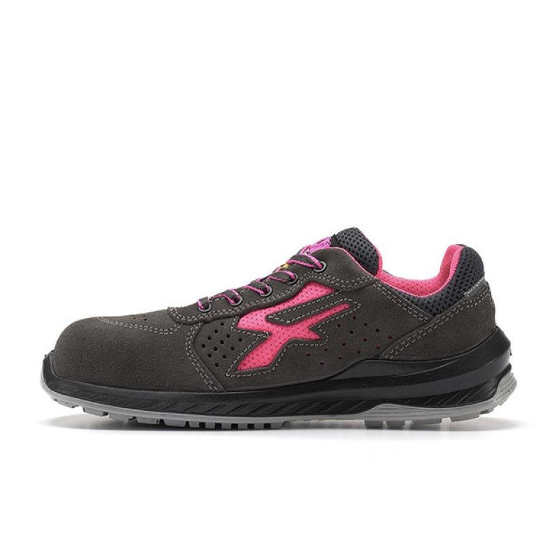 Scarpa da lavoro U-POWER RED INDUSTRY TOKYO ESD S1P SRC - TOKYO RI21076 GRIGIO SCURO/FUXIA