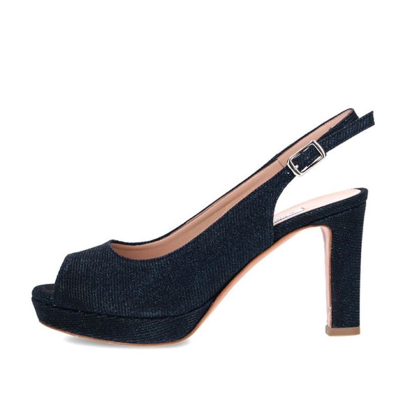 Sandalo Donna L'AMOUR BY ALBANO in pelle - 008 NIGHT BLU