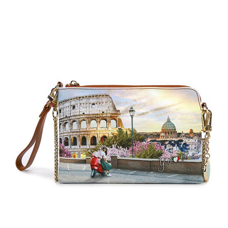 Pochette small Donna Y NOT? in goffrato - YES-384S3 ITALIAN LOVE