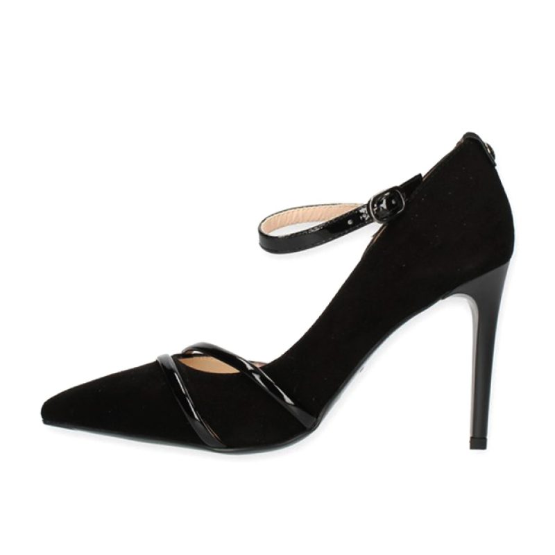 Décolleté Donna NERO GIARDINI in camoscio - I205570DE100 NERO