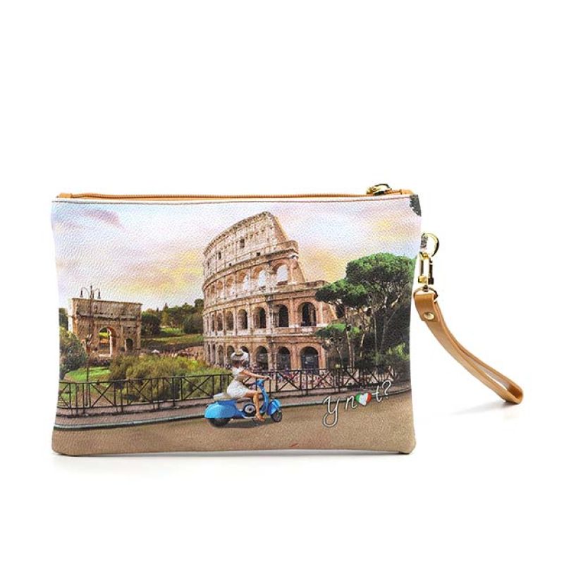 Pochette Donna YNOT? in goffrato - YES-343S2 ROMA SCOOTER