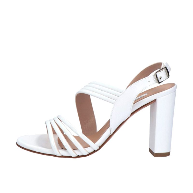 Sandalo Donna L'AMOUR BY ALBANO in pelle - 004 SOFT BIANCO