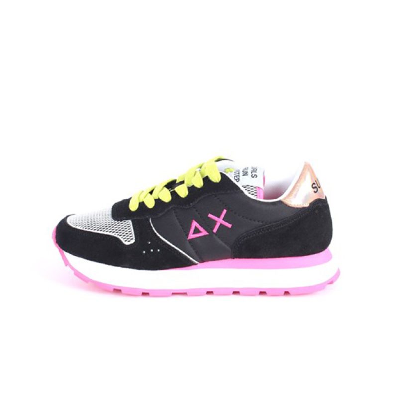 Sneaker Donna in tessuto e pelle scamosciata
