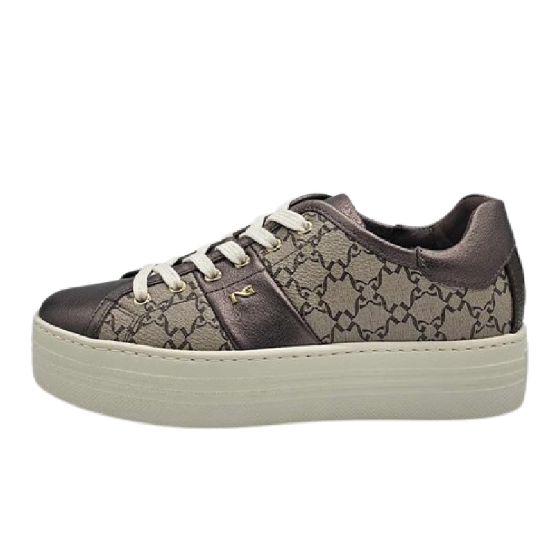 Sneaker Donna NERO GIARDINI in pelle - I411614D300 TESTA DI MORO