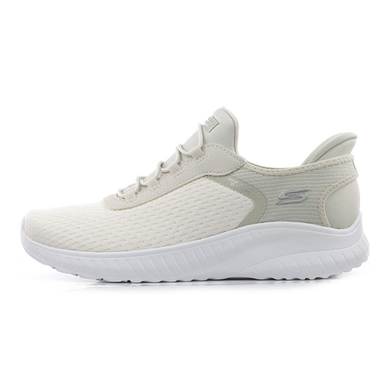 Sneaker Donna SKECHERS BOBS SQUAD CHAOS-IN in tessuto a maglia ingegnerizzata - 117504/OFWT OFF WHITE