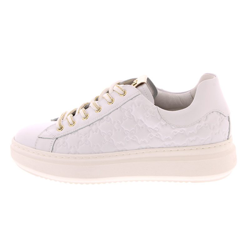 Sneaker Donna NERO GIARDINI in pelle - E409915D707 BIANCO