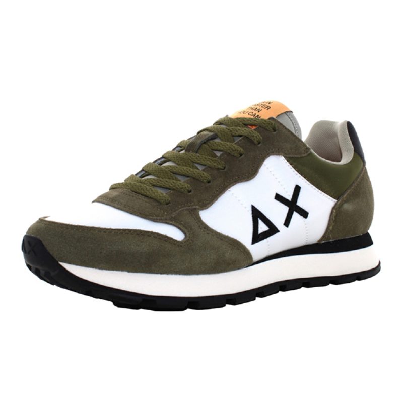 Sneaker Uomo SUN68 in tessuto tecnico e camoscio - TOM COLOR Z34106 MILITARE