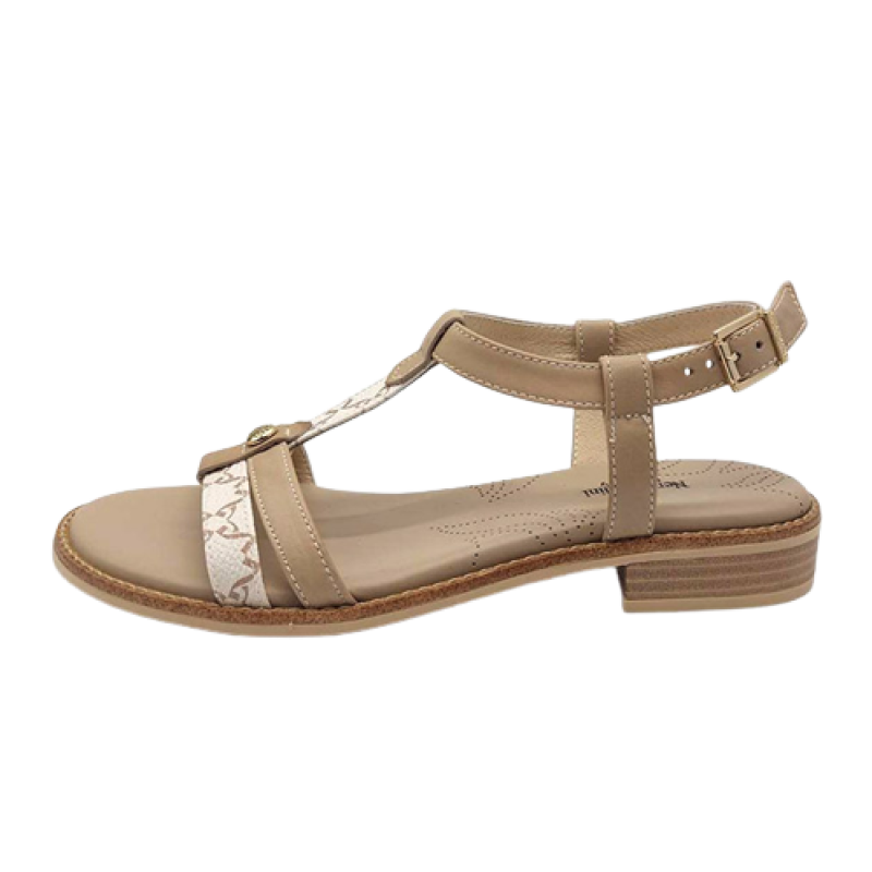 Sandalo Donna NERO GIARDINI in pelle - E307602D/412 BEIGE