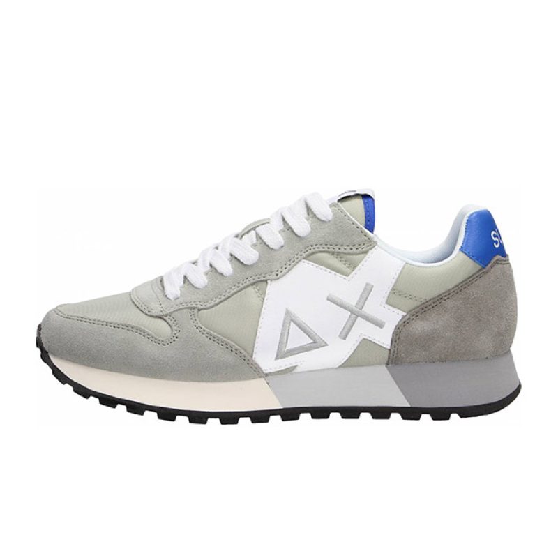 Sneaker Uomo SUN68 in tessuto e camoscio - JAKI SOLID Z33111 GRIGIO CHIARO