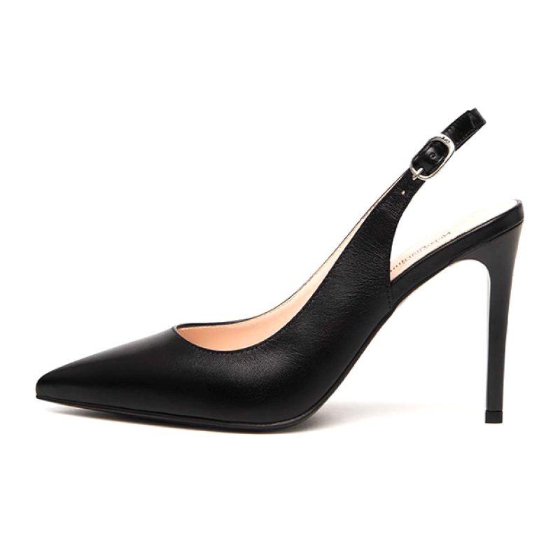 Décolleté Donna slingback NERO GIARDINI in pelle - E307040DE/100 NERO