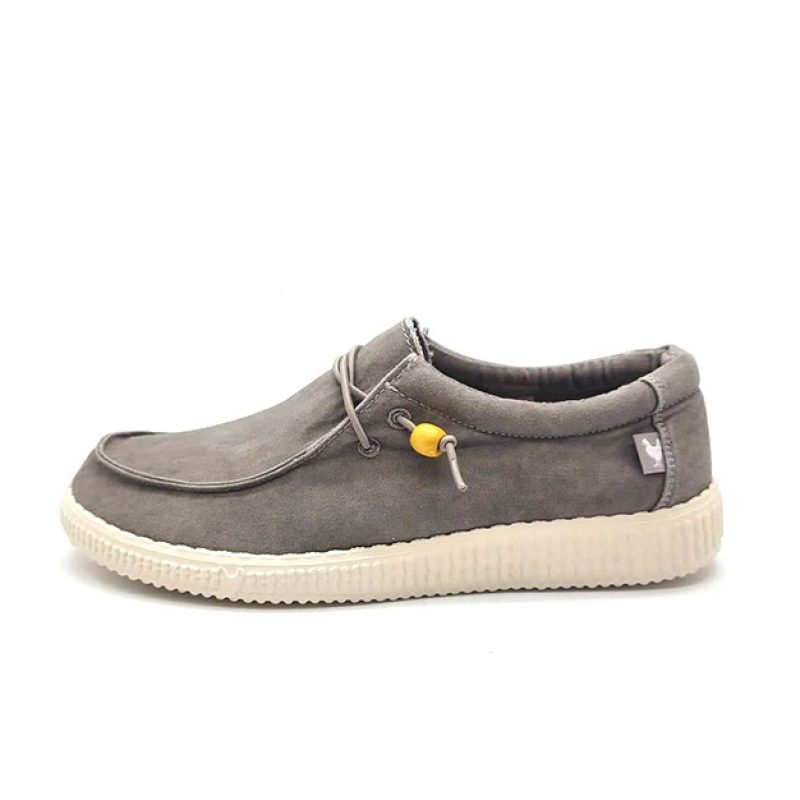 Mocassino Uomo PITAS in cotone - WP 150-WALLY GRIS