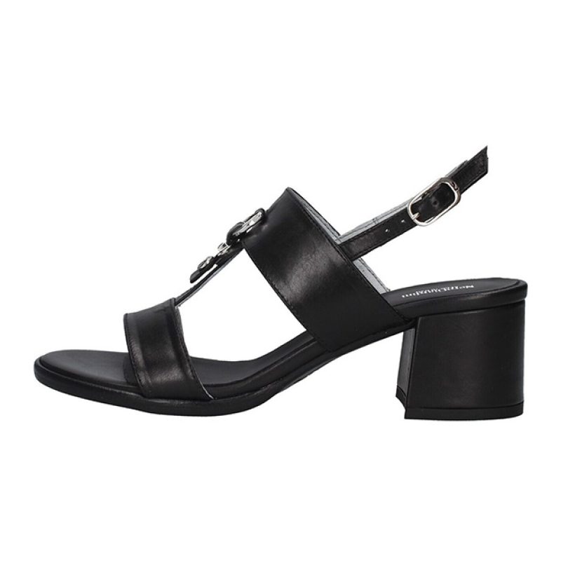 Sandalo Donna NERO GIARDINI in pelle - E012264D/100 NERO