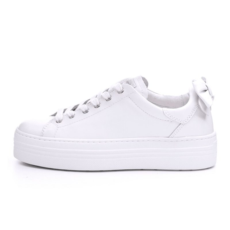 Sneaker Donna NERO GIARDINI in pelle - E306521D/707 BIANCO