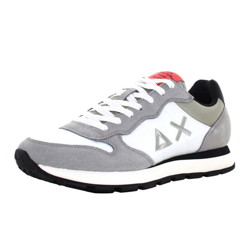 Sneaker Uomo SUN68 in tessuto tecnico e camoscio - TOM COLOR Z34106 GRIGIO CHIARO