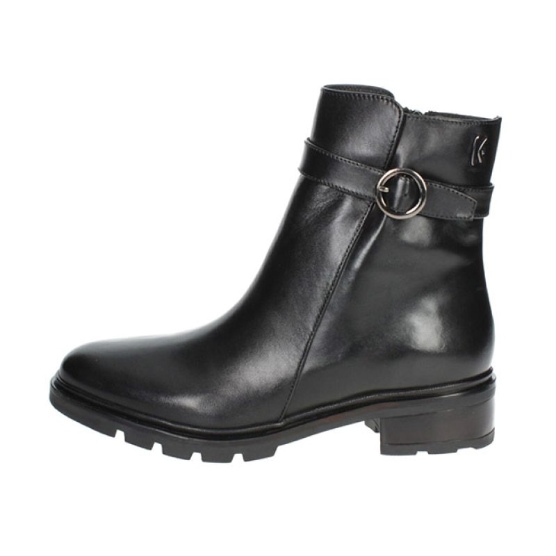 Tronchetto Donna KEYS in pelle - K-7401 BLACK