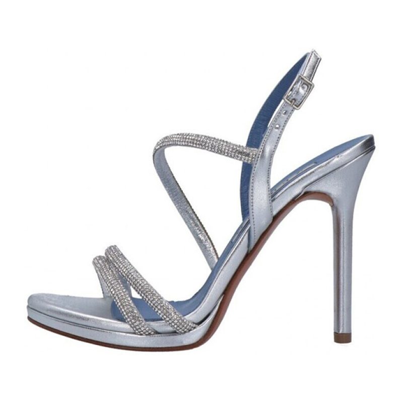 Sandalo Donna ALBANO in pelle laminata - 3233 METALLIZZATO ARGENTO