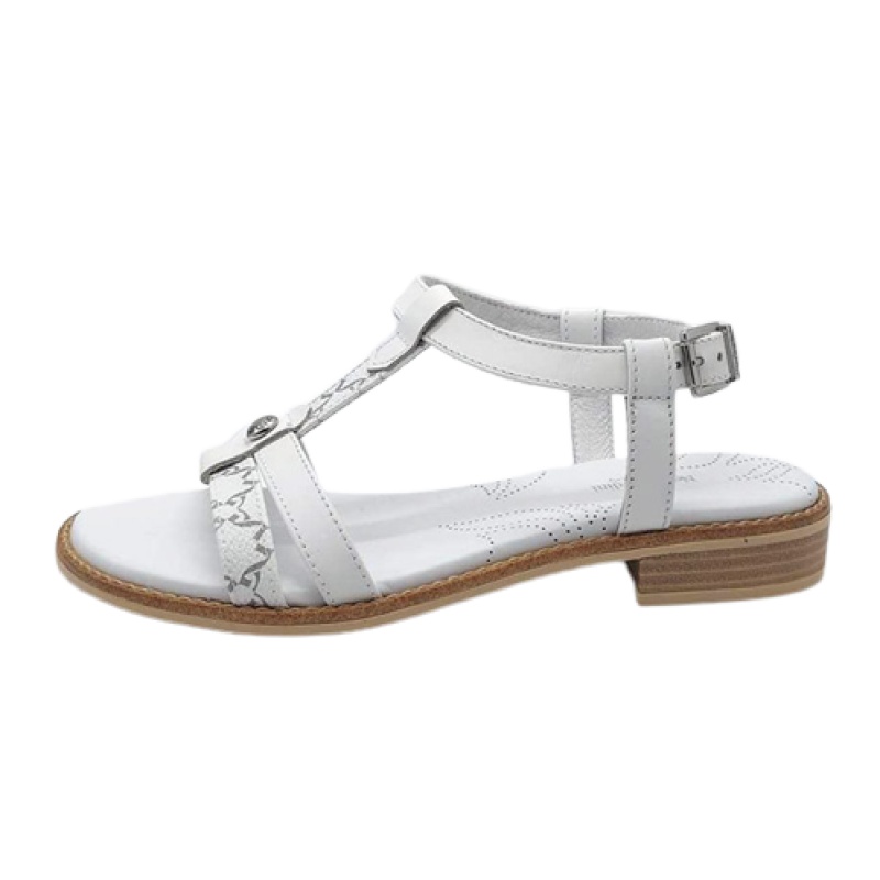 Sandalo Donna NERO GIARDINI in pelle - E307602D/707 BIANCO