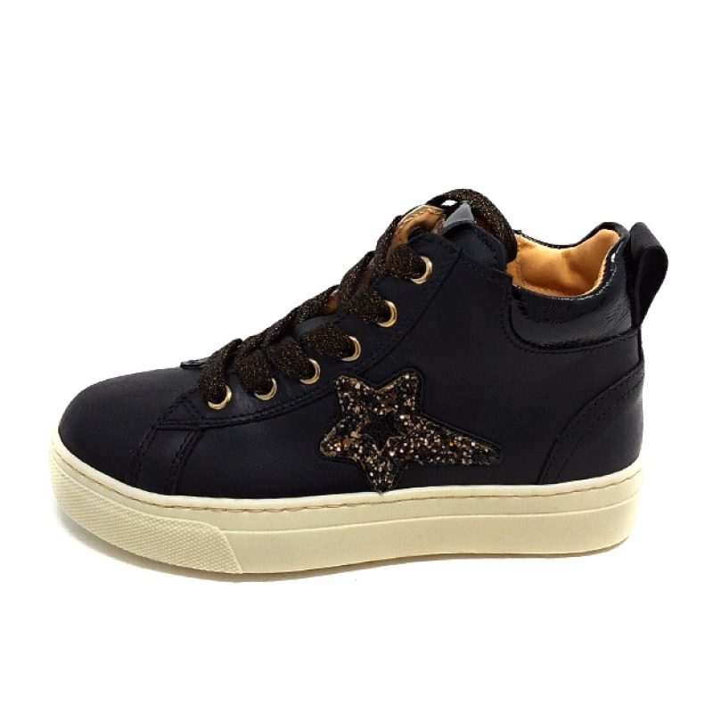 Sneaker Bambina NERO GIARDINI TEENS in pelle - I232425F/100 NERO