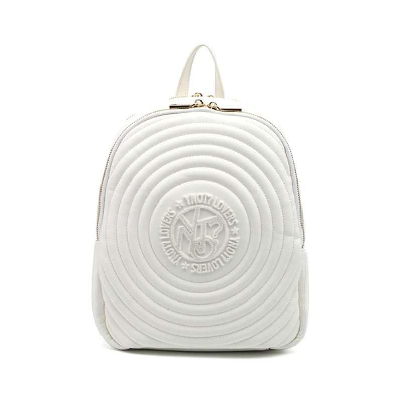 Zaino Trapuntato Donna YNOT? in ecopelle - ROU-004S2 WHITE