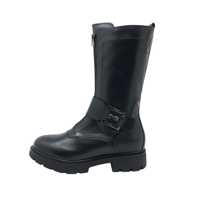 Stivale Donna Nero Giardini in pelle - I117653D/100